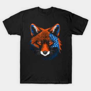 Patriotic Red Fox T-Shirt